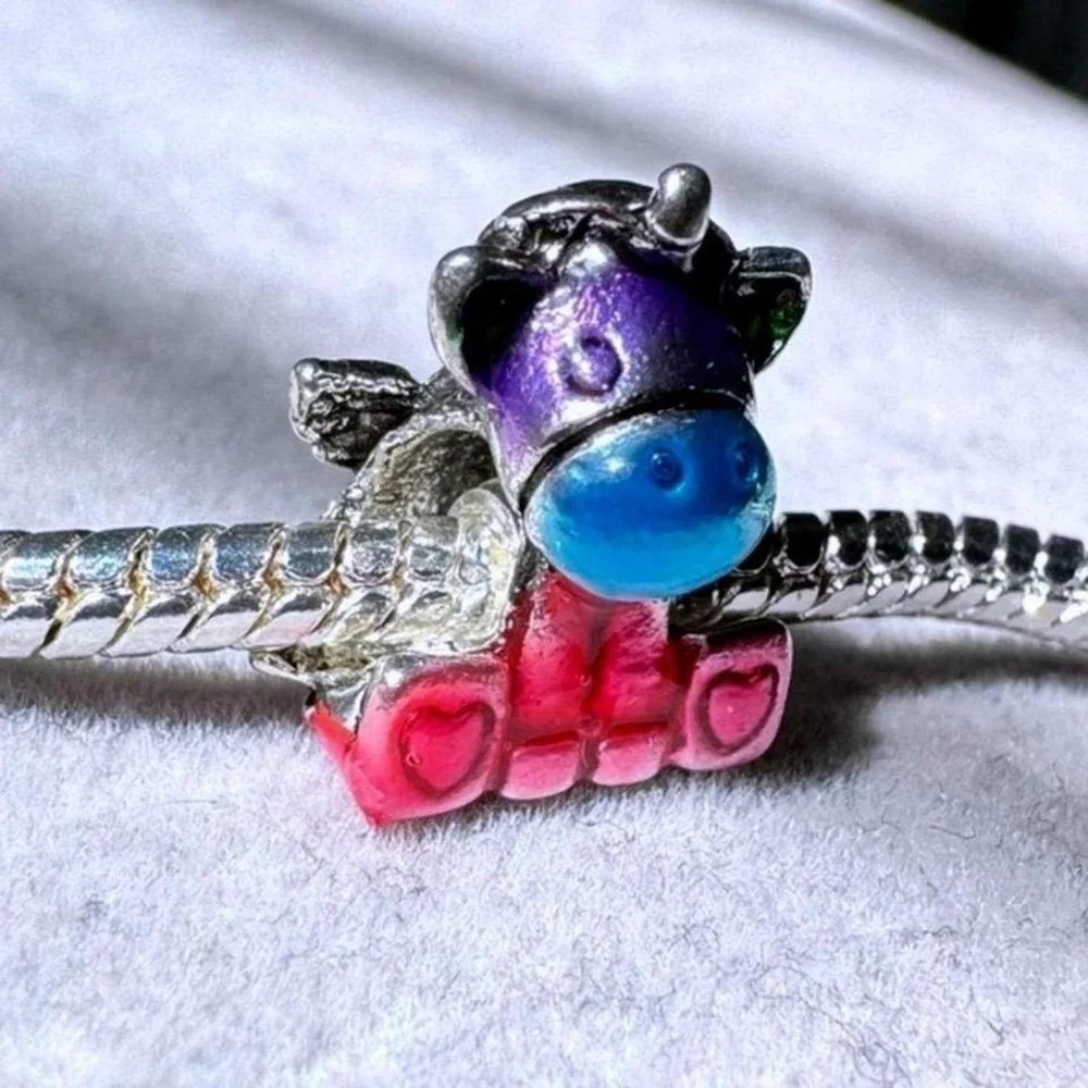 Rainbow Heart Unicorn fits PANDORA